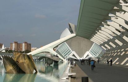 La Ciudad de las Artes y las Ciencias de Valencia.