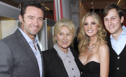 Hugh Jackman, Deborra-Lee Furness, Ivanka Trump y Jared Kushner en la inauguración de la joyería de lujo de Ivanka, en Nueva York, en 2011.