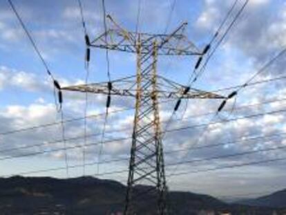 Una torre de transporte de energía perteneciente a red eléctrica.