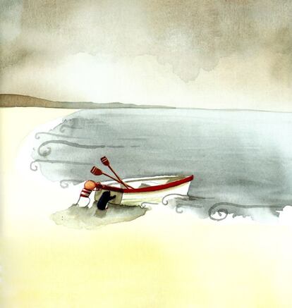 Imagen de interior de 'Perdido y encontrado', segundo libro de Oliver Jeffers.