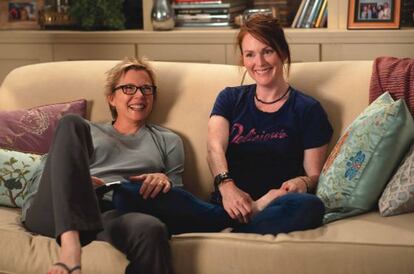 Annette Bening y Julianne Moore, en Los chicos est&aacute;n bien