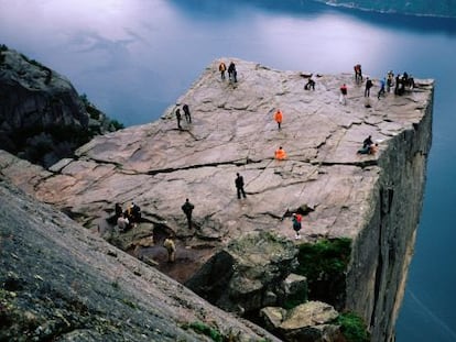 Roca Pulpito en Noruega, en la región de Stavanger.