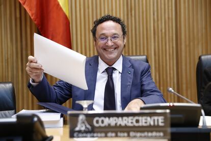 El fiscal general, Álvaro García Ortiz, en una comparecencia en el Congreso de los Diputados.