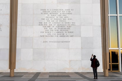 El Centro John F. Kennedy para las Artes Escénicas de Washington, situado a orillas del Potomac, el pasado viernes.