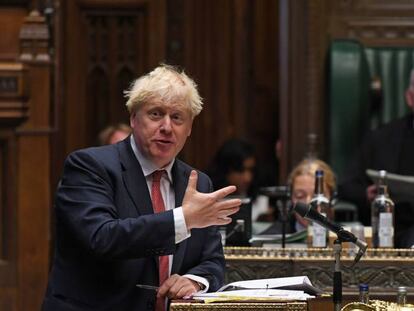 Boris Johnson en el Parlamento británico el pasado 2 de septiembre