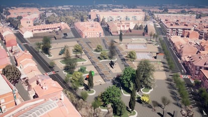 Recreación del proyecto del parque en San Fernando de Henares.