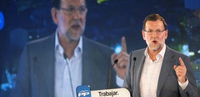 El presidente del Gobierno, Mariano Rajoy, este viernes en Vigo.