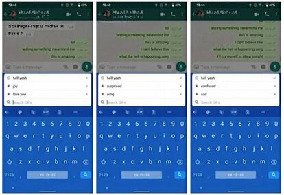 GBoard y las nuevas recomendaciones.
