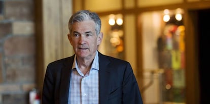 El presidente de la Reserva Federal, Jerome Powell, en la reunión de Jackson Hole celebrada en 2015.