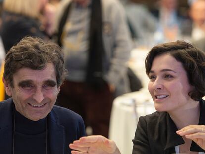 Adolfo Domínguez junto a su hija, Adriana Domínguez.