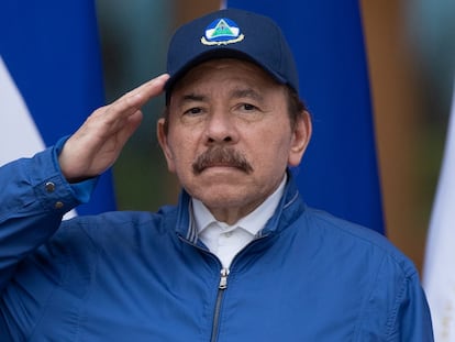 El presidente de Nicaragua, Daniel Ortega, durante una ceremonia en Managua, el 15 de septiembre de 2020.