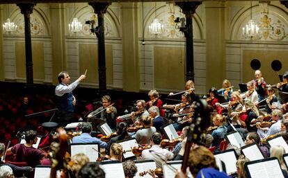 La Orquesta del Concertgebouw de Ámsterdam, en 2015. 