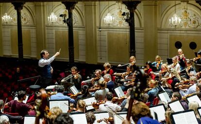 La Orquesta del Concertgebouw de Ámsterdam, en 2015.