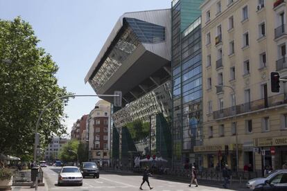 Edificio afectado por el nuevo Palacio de los Deportes.