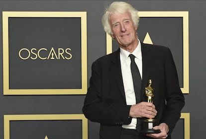 Roger Deakins, ganhador do prêmio de melhor cinematografia por '1917'.