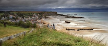 La playa de Arromanches-les-Bains, en Normandía, fue uno de los escenarios del desembarco aliado el 6 de junio de 1944.