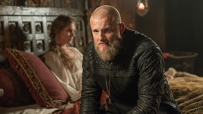 Alexander Ludwig as Björn Ironside in Michael Hirst’s Vikings.