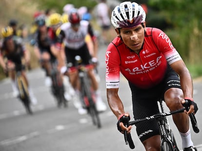 Nairo Quintana, el 13 de julio en el Tour de Francia.