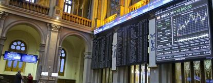 El principal indicador de la bolsa española, el IBEX 35.
