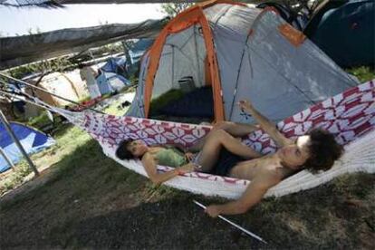 Asistentes al festival de música de Benicàssim.