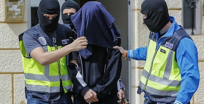 Detención de presunto terrorista yihadista en Benetuser (Valencia), el pasado mes de marzo.