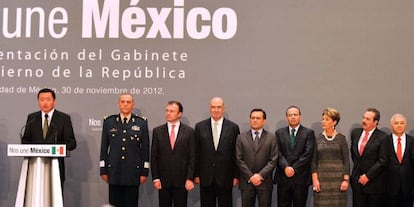 Presentación del nuevo equipo de Gobierno de México.