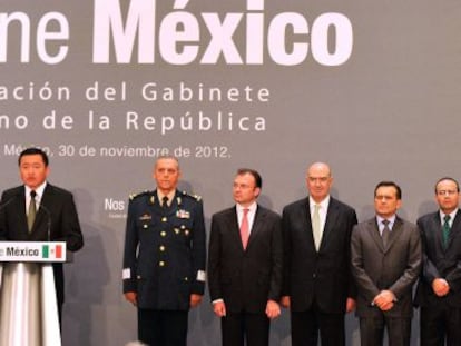 Presentación del nuevo equipo de Gobierno de México.