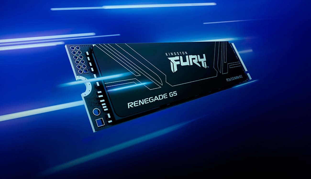 Kingston FURY Renegade G5 con fondo azul