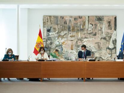 Reunión del Consejo de Ministros en Moncloa, Madrid (España), a 28 de julio de 2020.
 