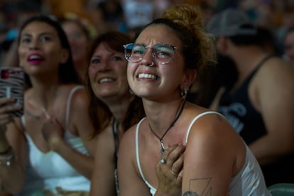 Espectadores durante el concierto.