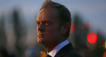 Donald Tusk, el lunes en Gdansk.