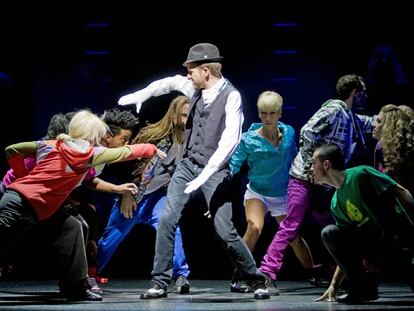 Ensayo de <i>40 El Musical,</i> en el teatro Rialto.