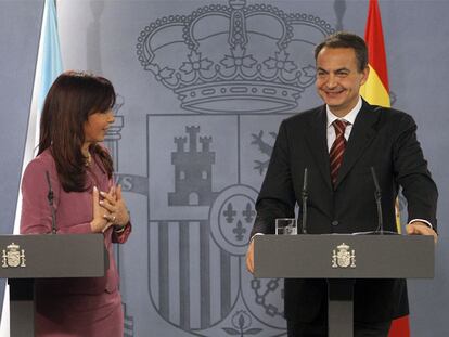 José Luis Rodríguez Zapatero y  Cristina Fernández