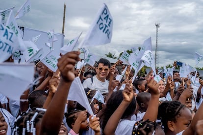 El alto comisionado para la paz, Danilo Rueda, durante el Encuentro regional en Cacarica, Chocó, el 6 de noviembre de 2022.