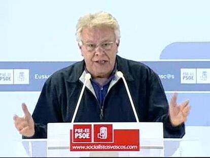 Felipe González, en la campaña electoral del País Vasco