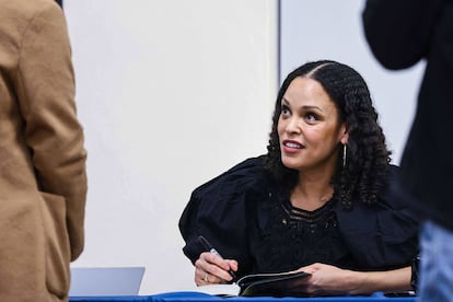 La escritora estadounidense Jesmyn Ward, en Wilmington (Delaware).