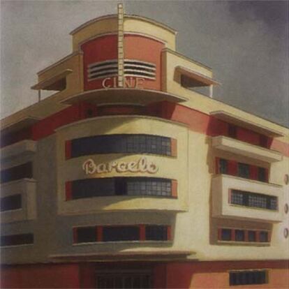 'Cine Barceló' (2005), óleo de Damián Flores Llanos.