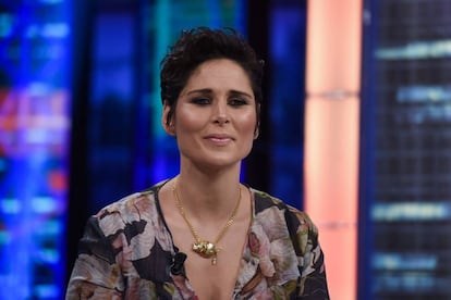 Rosa López como invitada en el programa El Hormiguero.