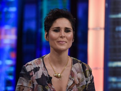 Rosa López como invitada en el programa El Hormiguero.