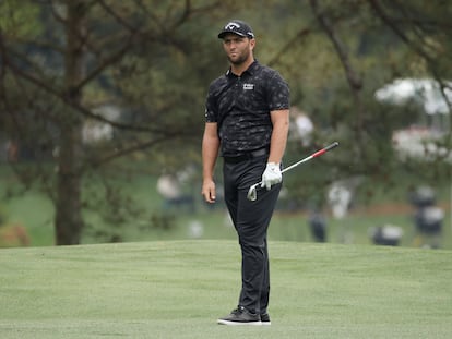 Jon Rahm durante la jornada de este sábado del Masters de Augusta.