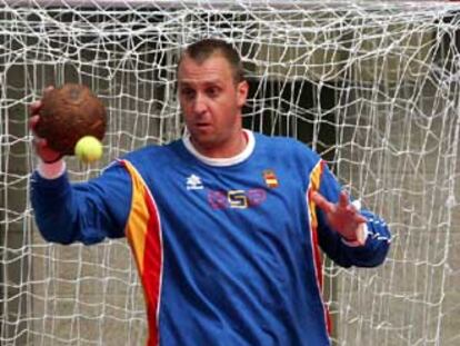 Barrufet, en un entrenamiento.