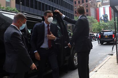 El presidente del Gobierno, Pedro Sánchez, en su visita a Nueva York. EFE/ Juanjo Martín
