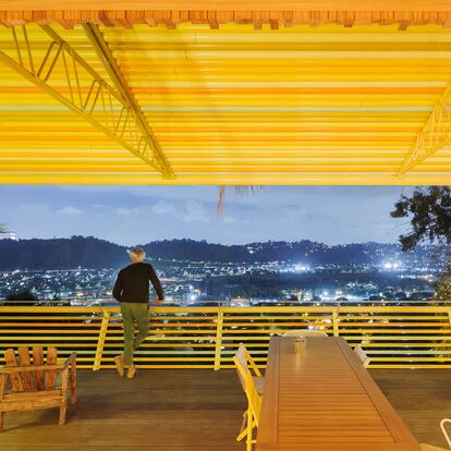 La cubierta y las barandillas del exterior de la casa diseñada por el estudio madrileño SelgasCano en Los Ángeles (California).