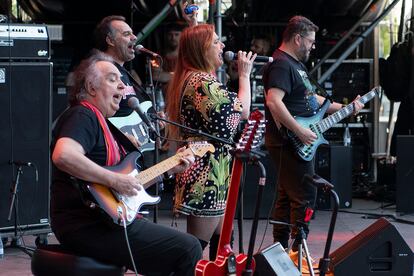El grupo brasileño Os Mutantes, en su actuación en el Azkena Rock.