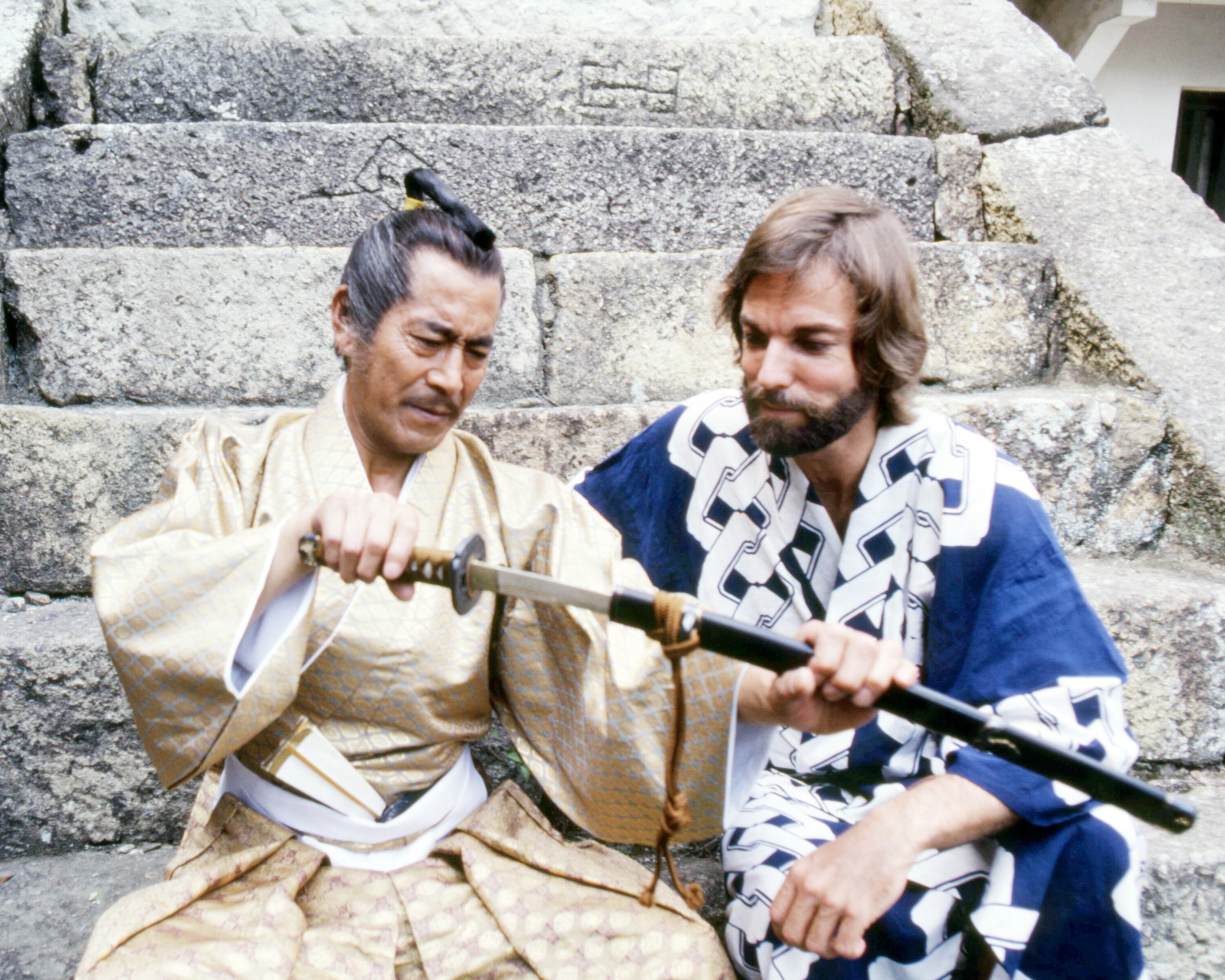 Toshiro Mifune y Richard Chamberlain en 'Shogun'.