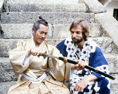 Toshiro Mifune y Richard Chamberlain en 'Shogun'.
