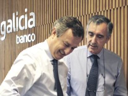 César González y José María Castellano, principales dirigentes del banco