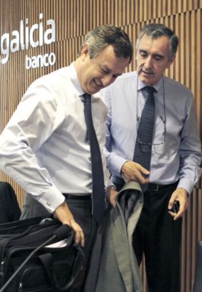 César González y José María Castellano, principales dirigentes del banco