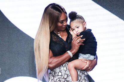 Serena Williams, con su hija.