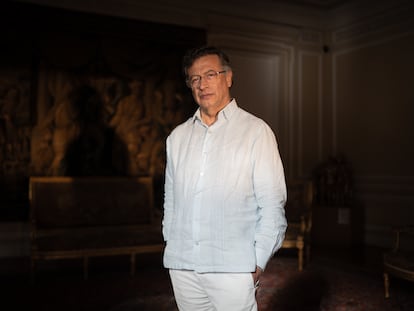 Gustavo Petro, en la Casa de Nariño, en Bogotá, el 21 de febrero de 2025.